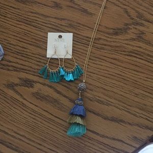 Necklace and earrings never worn